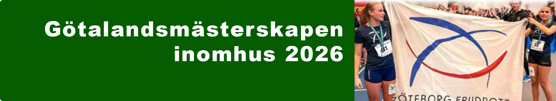 Götalandsmästerskapen inomhus 28-29 mar 2026